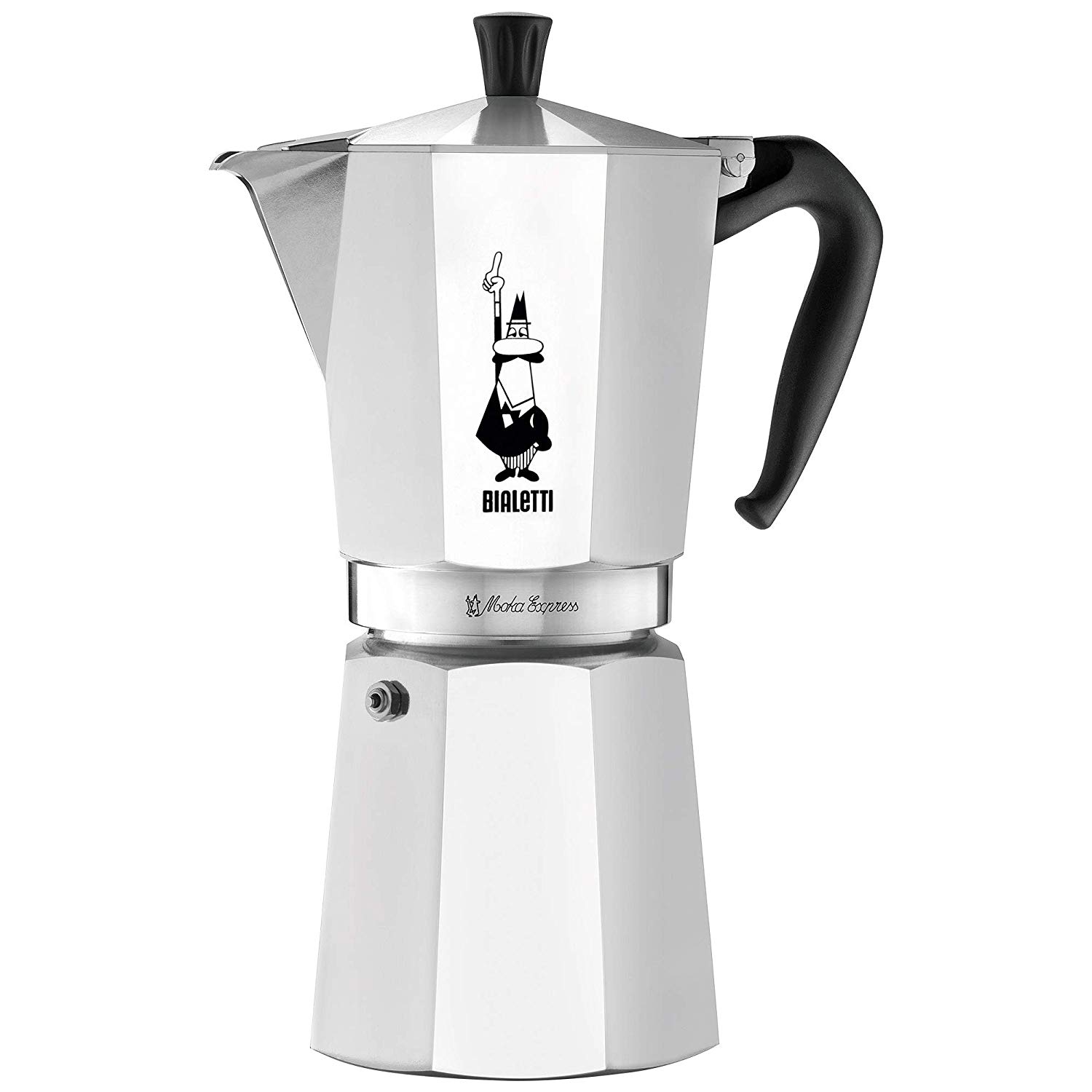 Купить Гейзерная кофеварка MOKA EXPRESS на 12 чашек 480 мл, алюминий,  Bialetti (арт.5242_1034) с доставкой в официальном магазине Bialetti.