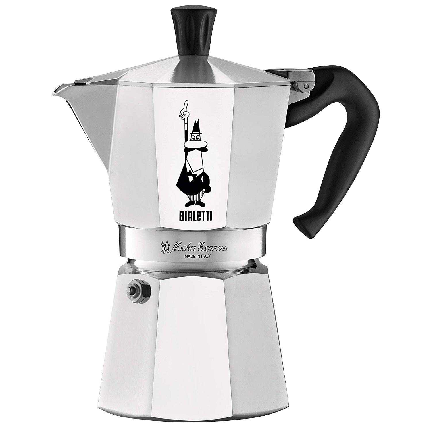 Гейзерная кофеварка MOKA EXPRESS на 6 чашек 240 мл, алюминий, Bialetti